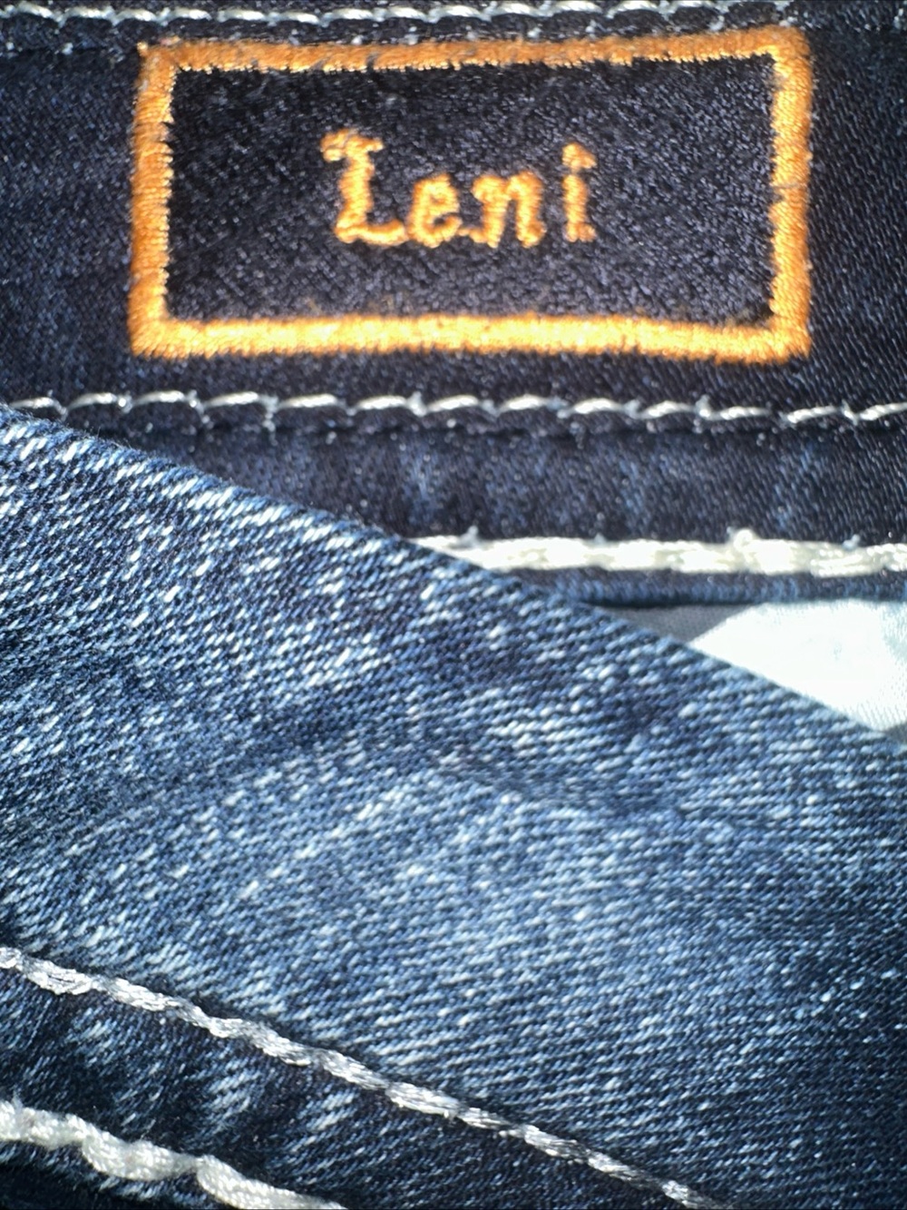 Rock Revival Leni Jeans Swarovski Dark Wash Jeans Y2K Easy Boot Cut Stretch 32 - Picture 6 of 9